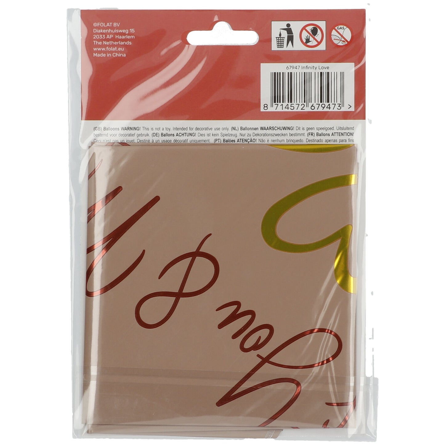 Infinity Love Folienballon - 18"/45cm