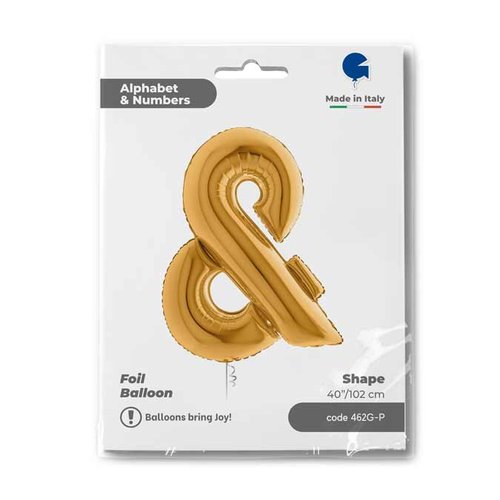 Zeichen & Gold Folienballon - 102 cm