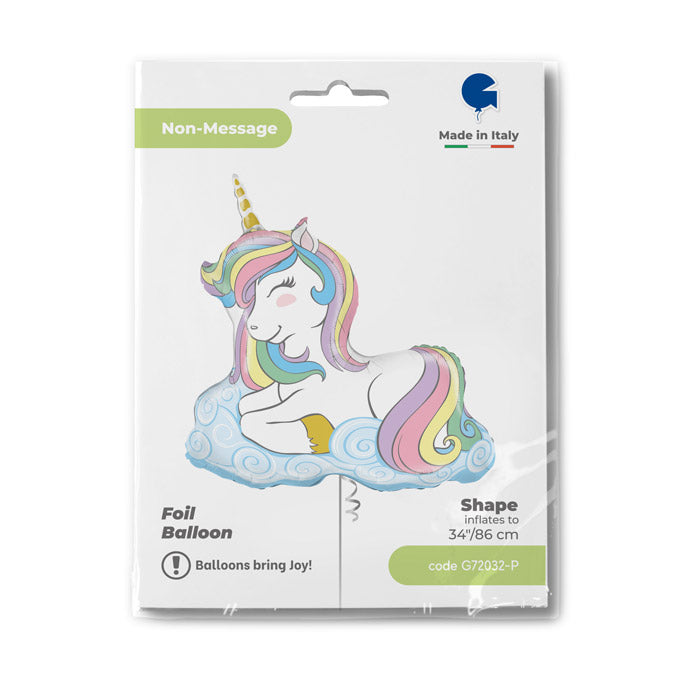 Einhorn Folienballon Macaron - 34"/86cm