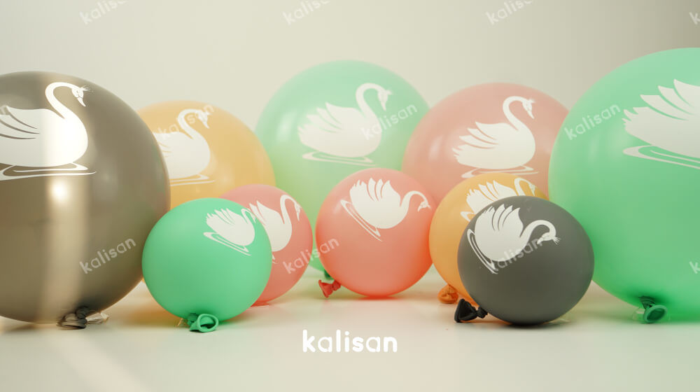 Schwan Latexballon Mix - 10 St. - 12"/30cm