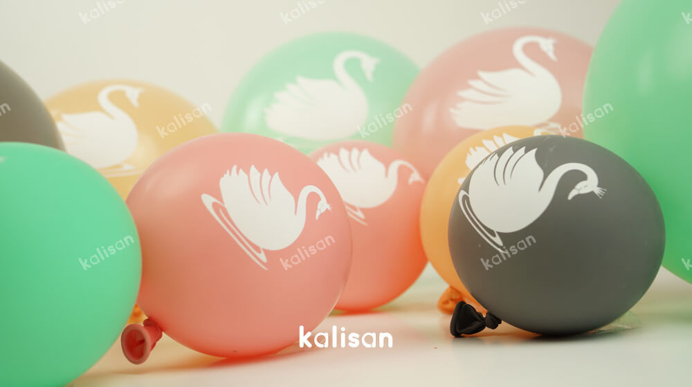 Schwan Latexballon Mix - 10 St. - 12"/30cm