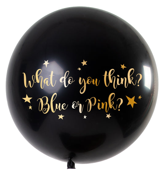 Ballon Gender Reveal Junge Metallic - 90cm