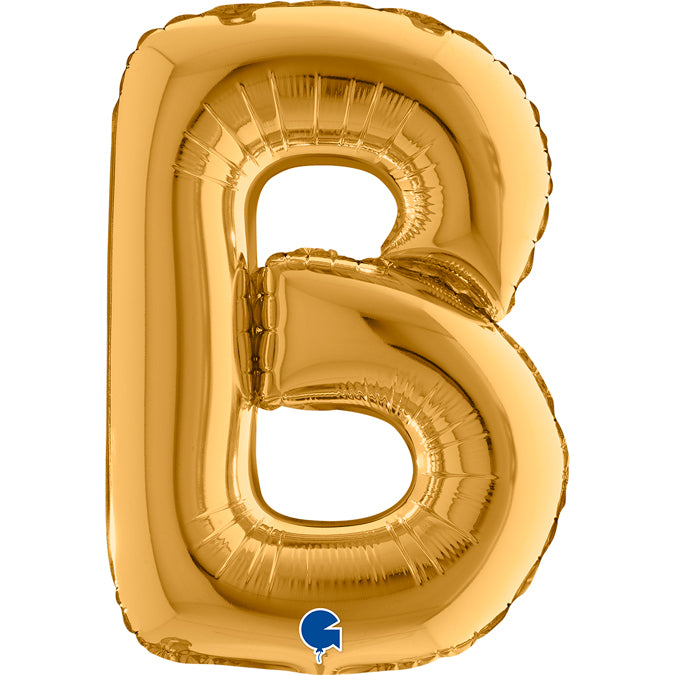 Buchstabe B Gold Folienballon - 36 cm