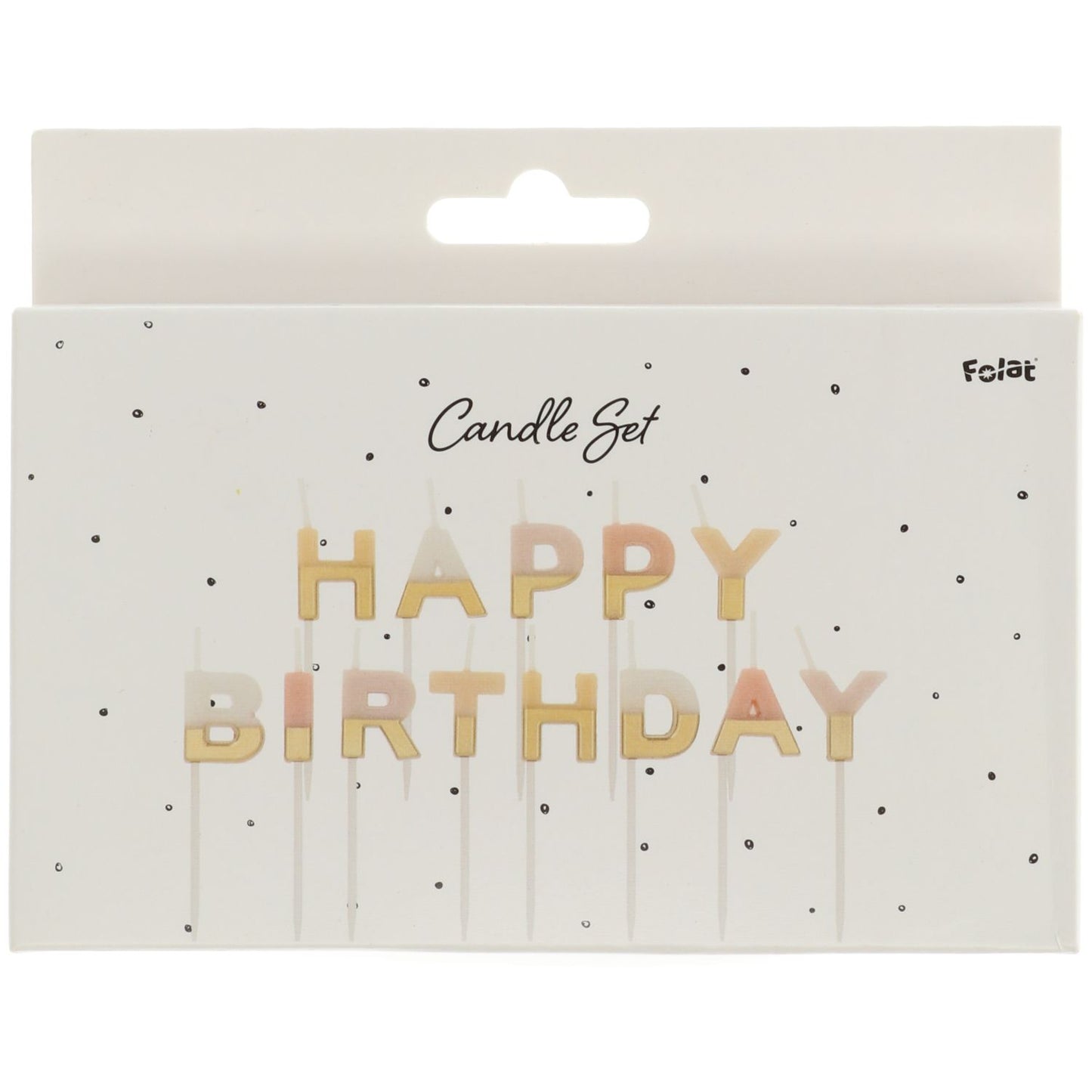 Kerzenset Happy Birthday Pale Pastels - 2 cm