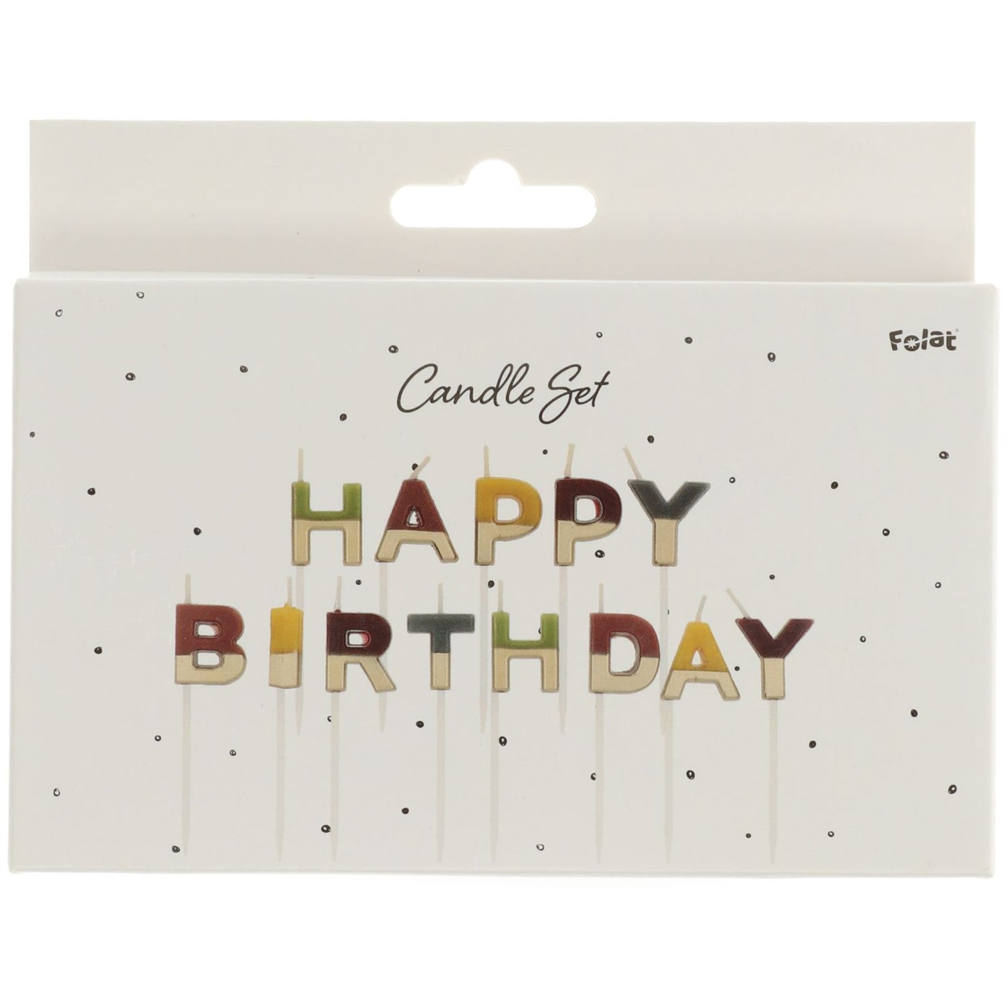 Kerzenset Happy Birthday Comfy Cozy - 2 cm