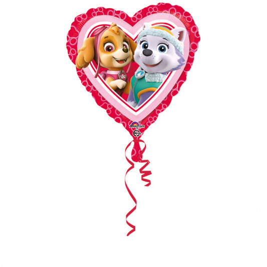 Paw Patrol Love Folienballoon Herz - 17" / 43cm