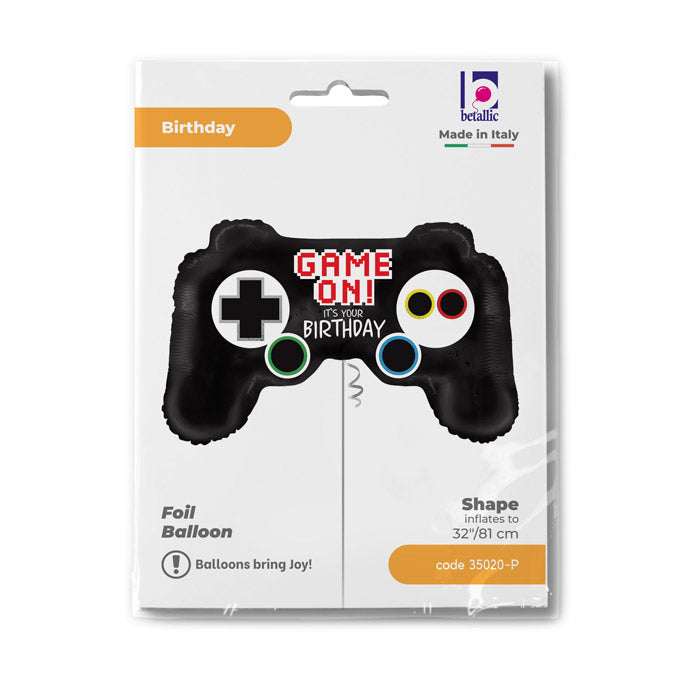 Game Controller Birthday Folienballon - 32"/81cm