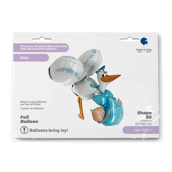 It's a Boy Storch 3D Folienballon - 52"/132cm