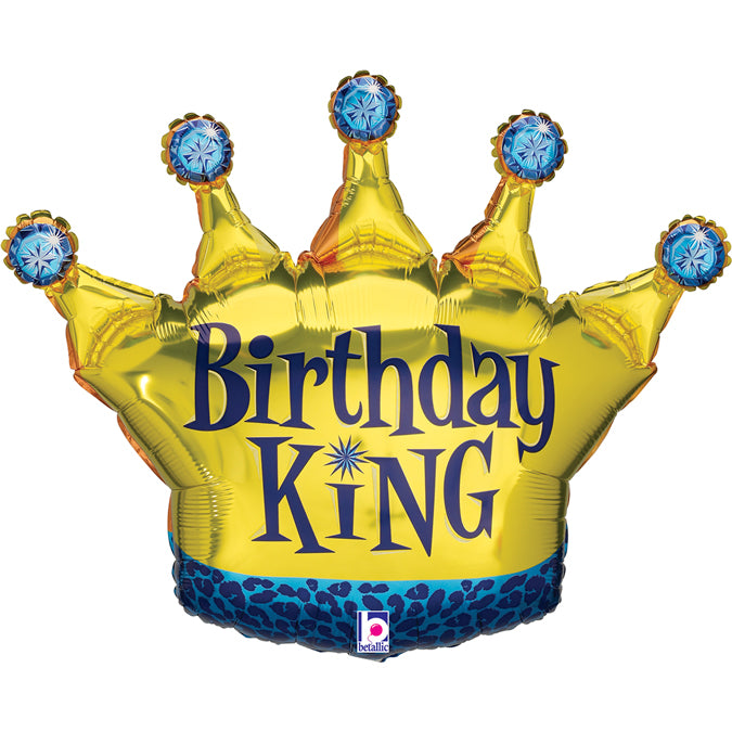 Birthday King Folienballon - 30"/76cm