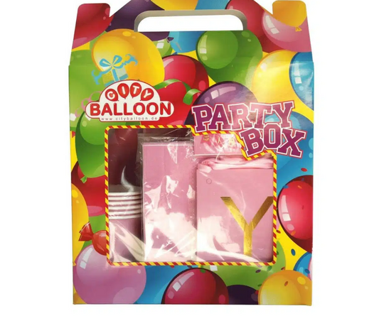 Party Set Box Pink - Für 6 Kinder