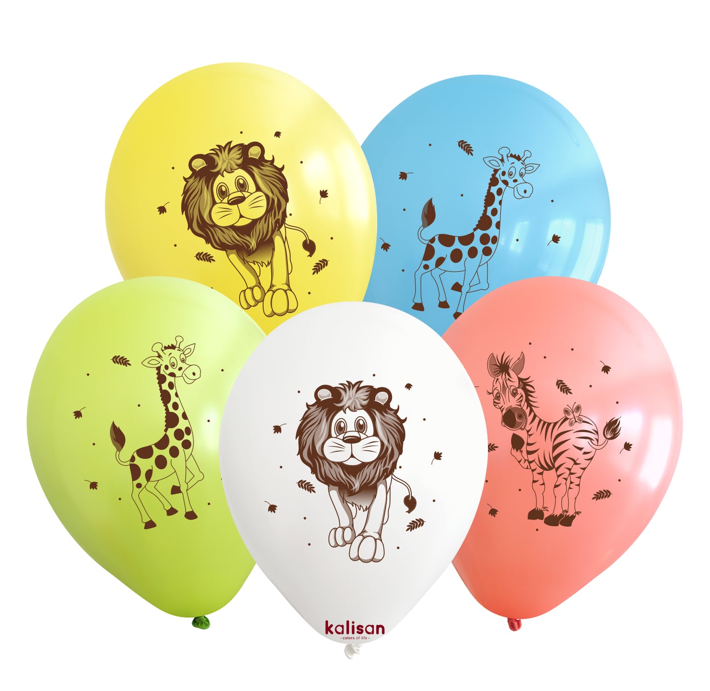 Safari Tiere Latexballon Mix - 10 St. - 12"/30cm